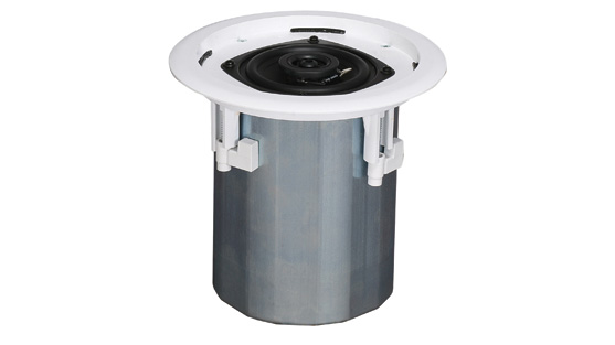 1 Pair of 6.5" Ceiling Speakers with Steel Back Cans, NO Grilles