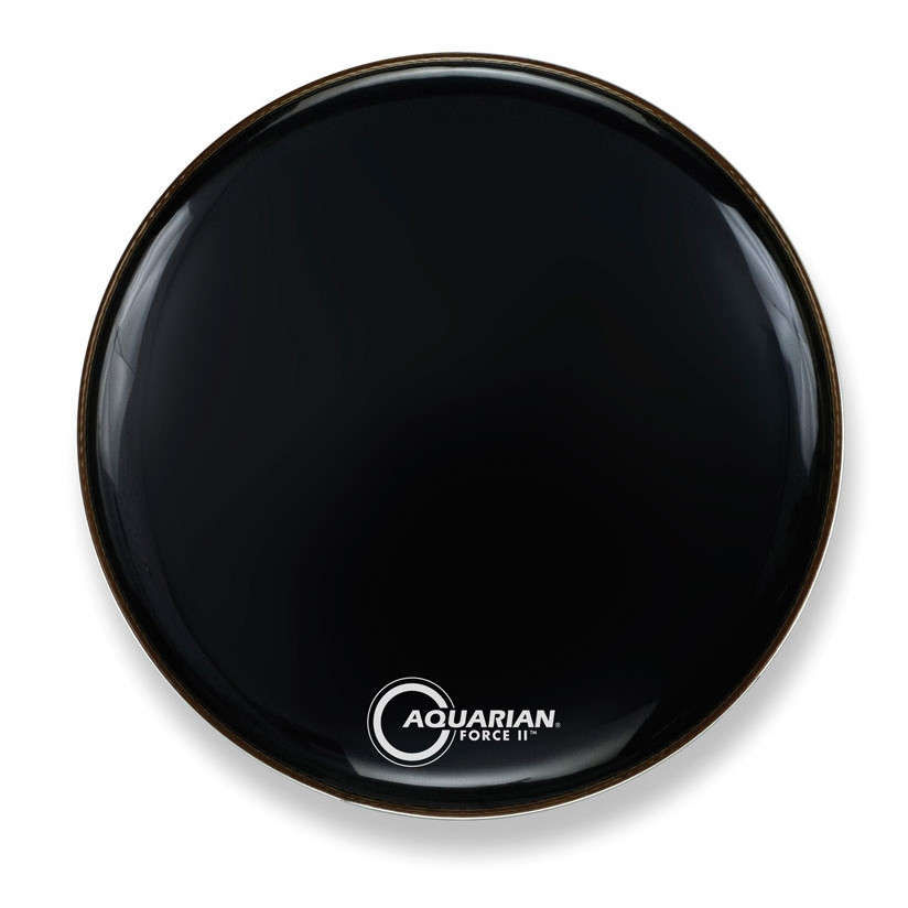 24" Bass Drum Head in Black