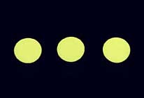1 Roll of 100x 1" Glow Dots