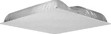 24"x24" 8 Ohm, 30W RMS 2-Way Ceiling Mounted Speaker with 6.5" LF & 1" HF