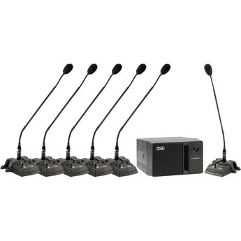 CouncilMAN Package with 5 Delegate Microphones and 1 Chairman Microphone