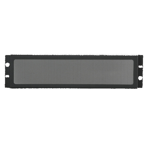 Rack Mount Security Panel, 19", 3 RU, Ebony Black