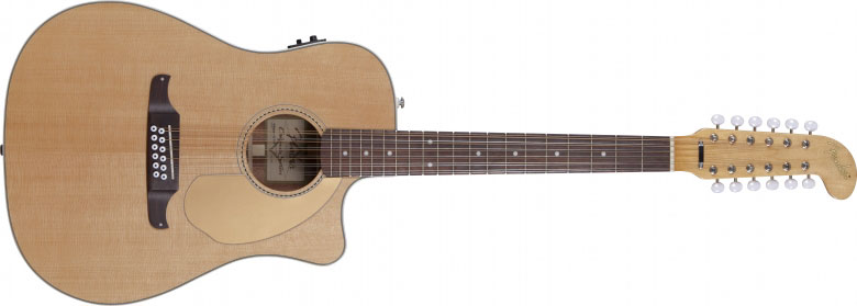 Natural Finish California Series 12-String Acoustic/Electric Guitar with Fishman Isys III Electronics