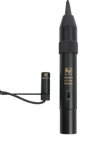 Hanging Choir Mic with 25ft Cable in White