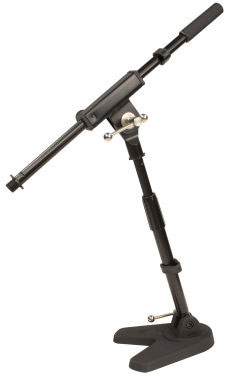 Low-Profile Microphone Stand for Bass Drums and Guitar Amplifiers