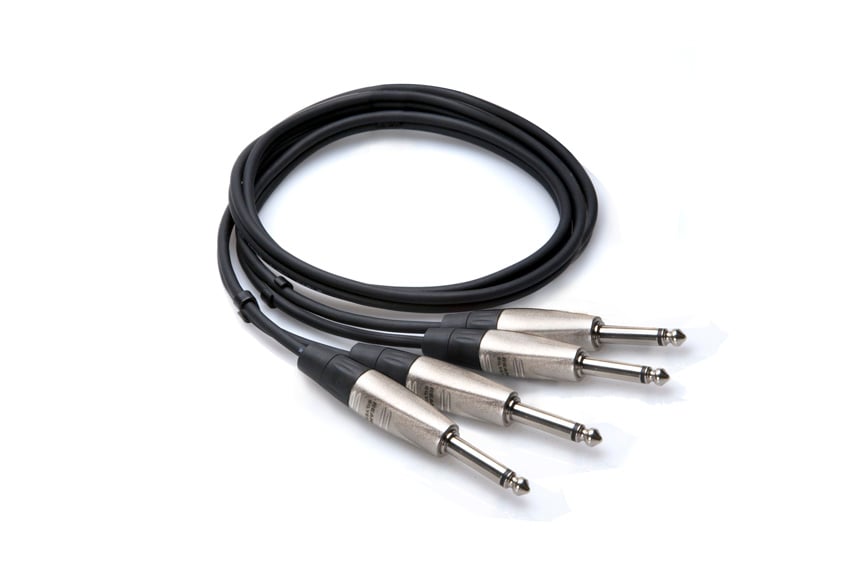 Pro Stereo Interconnect Cable, Dual REAN 1/4, 15ft