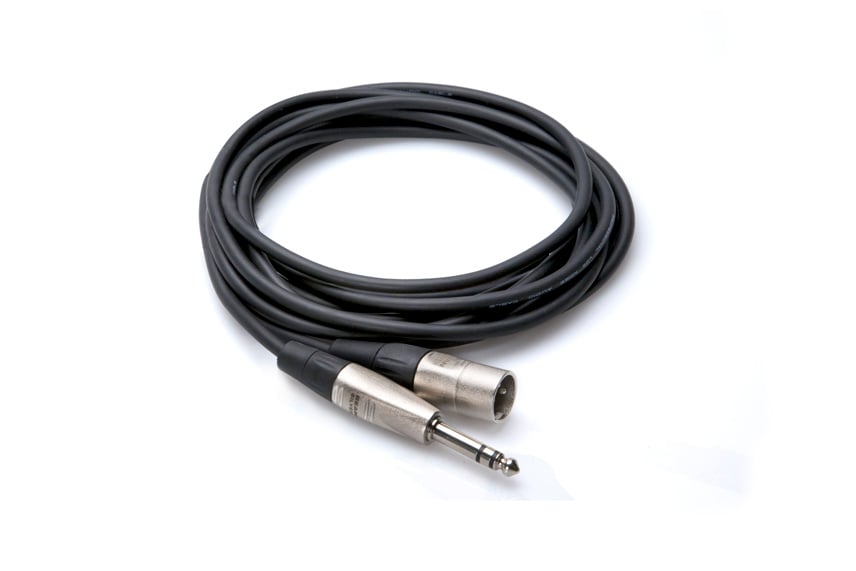 Pro Balanced Interconnect Cable, Rean 1/4 to XLR3M, 20ft