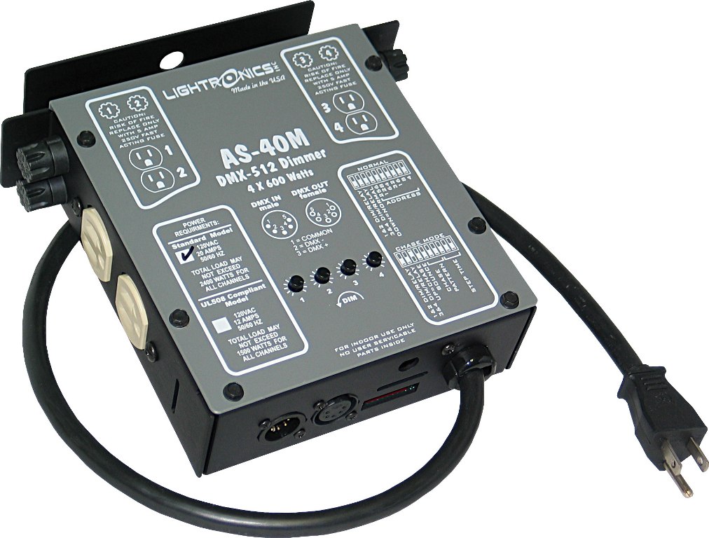 4 Channel Compact DMX/Manual Dimmer