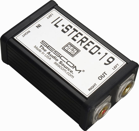 Stereo Audio Hum Eliminator Isolator with Dual RCA Inputs & Outputs