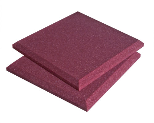 16pk, 2" SonoFlat, 2' x 2', Charcoal (Burgundy shown)