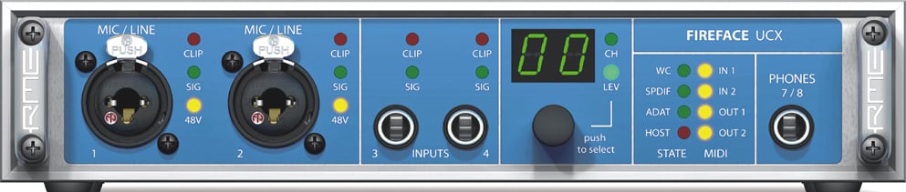 9.5" 36-Channel FireWire/USB Audio Interface with RCQS Remote