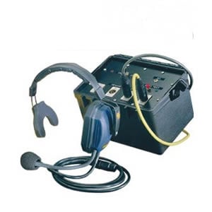 4 Person Intercom Headset, Double Power Souce, with Cables