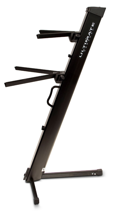 Two-Tier Column Keyboard Stand in Black