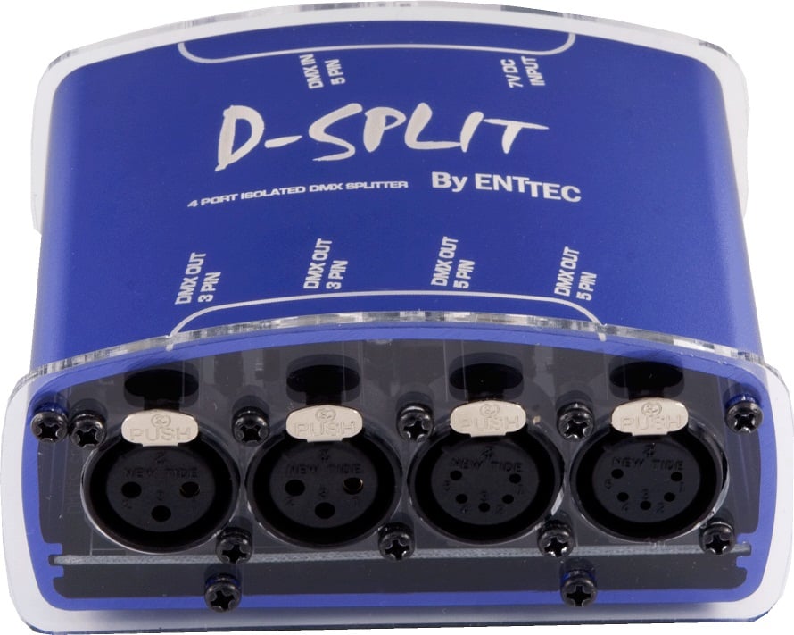 D-Split Opti-Splitter for DMX512 Distribution