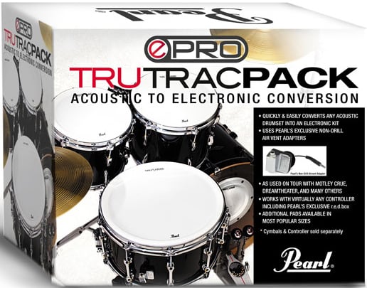 Tru-Trac Electronic Drumhead Set for 12", 13", 16" Toms, Bass Drum, and 14" Snare