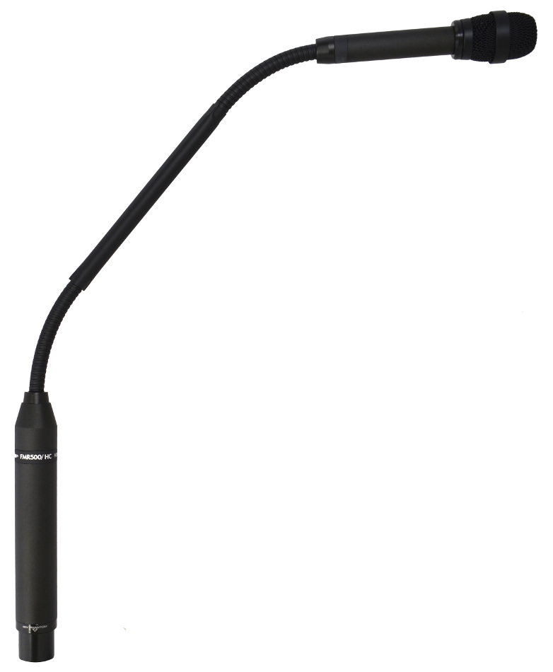 19" Podium Gooseneck Hypercardioid Microphone with Rigid Center