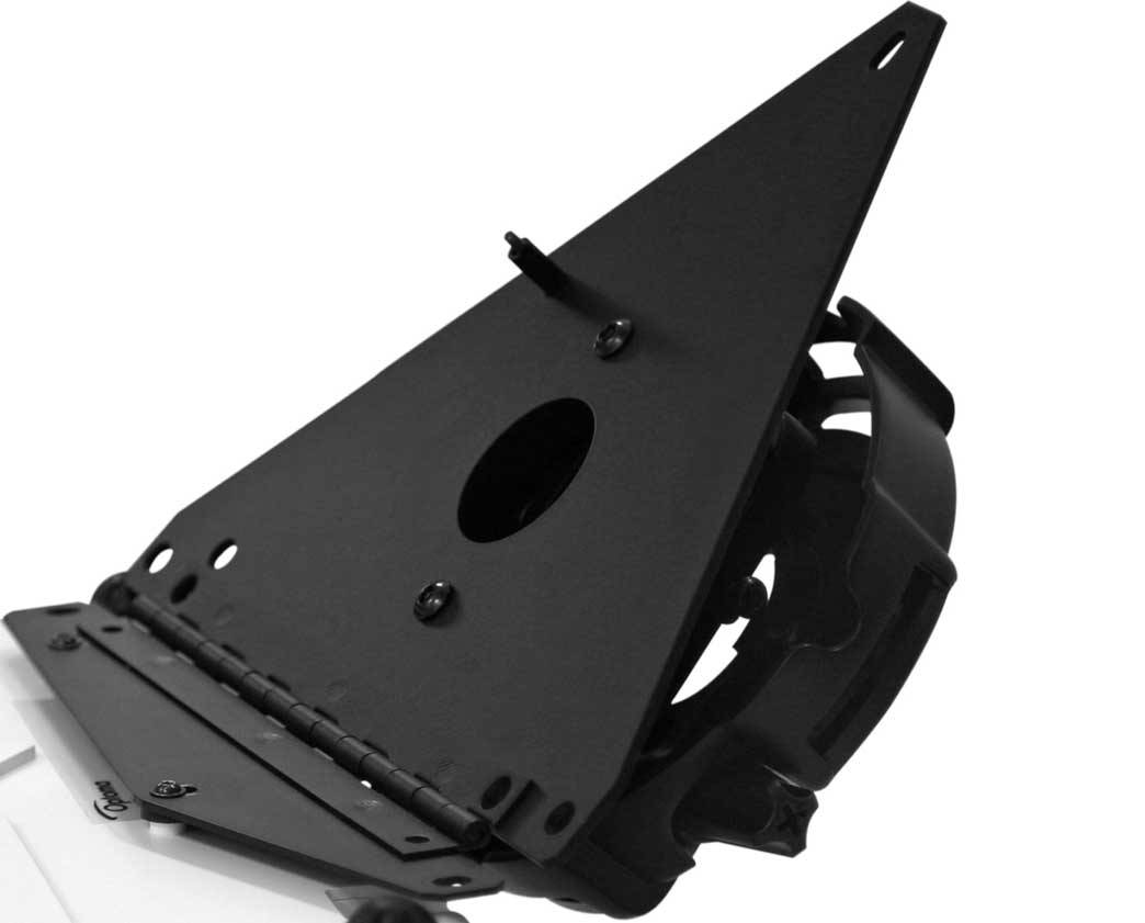 Low-Profile Black Hinged Ceiling Projector Mount