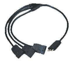 Molded W cable assembly, Stage Pin