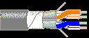 Multi-Conductor Cable, T1/DS1 Office Interconnect/ Cross Connect, 1000'