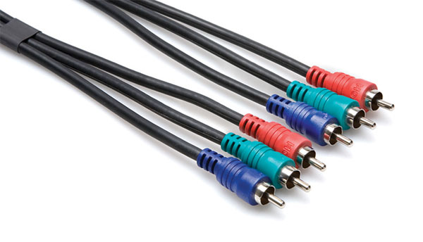Component Video Cable, Triple RCA to same, 3.3ft