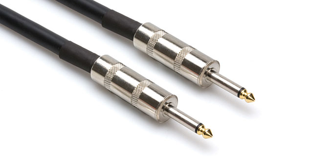 Speaker Cable, 1/4" to 1/4", 14 AWG x 2, 10 Feet