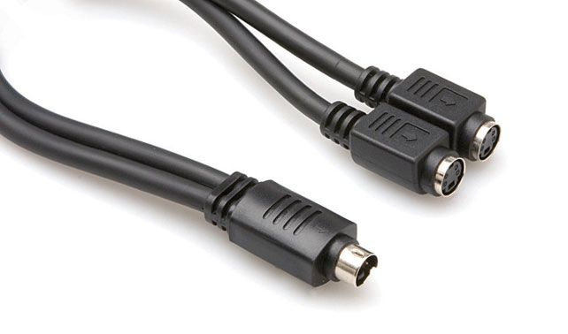 Cable S-Video-Male to 2 S-Video Males 10"