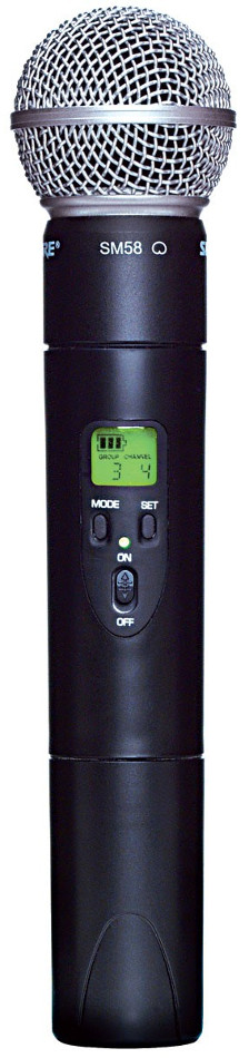 UHF Handheld Wireless Transmitter with SM58 Cardioid Microphone 470-505 MHz