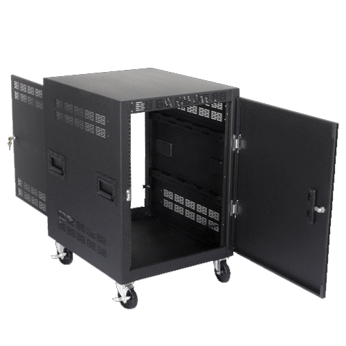 14RU mobile Equipment Rack, 30" Deep