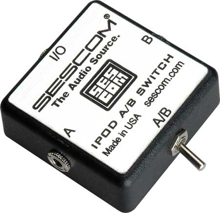 iPod Stereo Audio MP3, WMA, 3.5mm Stereo A/B Switch