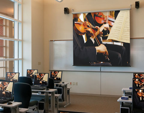 Projection Screen, Luma, 82"Diag., HDTV, Matte White