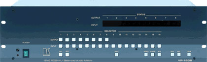 16 x 8 RGBHV / Audio Matrix Switcher