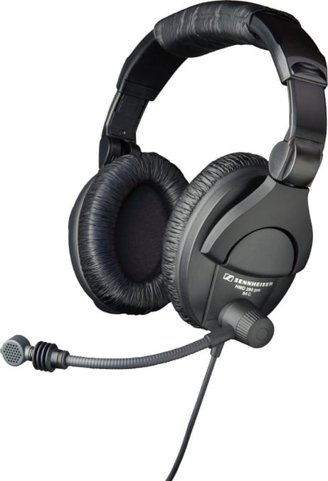 Dual-Ear Communication Headset with Supercardioid Microphone and XLR & 1/4" Connectors