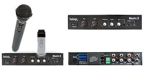 MAXIM II Sapphire System plus Hand Held thansmiter and WM4 Speakers