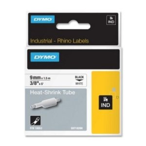 3/8" Industrial White Heat Shrink Tape for Rhino Label Printers