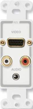 Decora Audio/Video Monitor Jack Panel