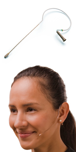 E6 Flex Directional Headworn Microphone for Lectrosonics wireless, Light Beige
