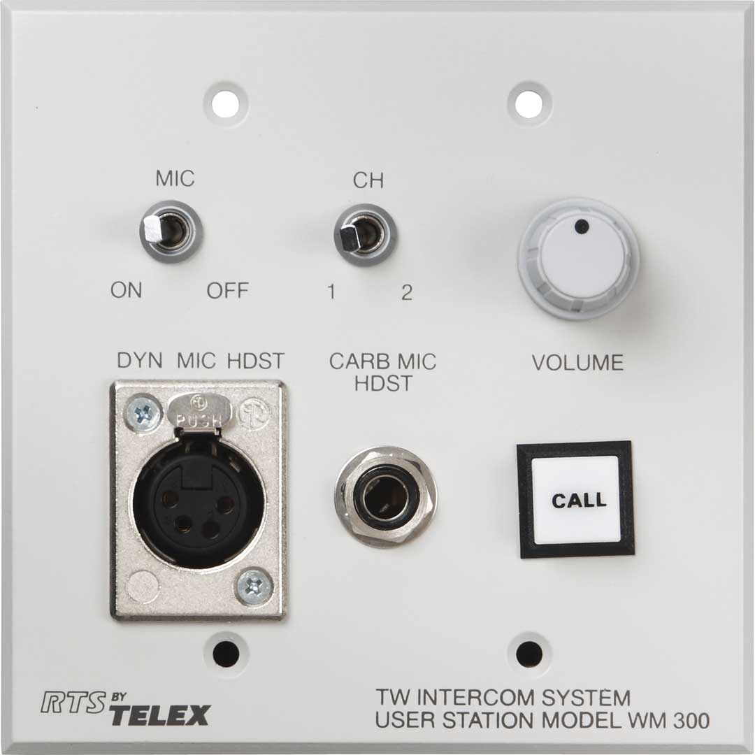 2-Channel Wall Mount User Station with A4F Headphone Connector