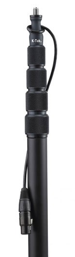 Graphite Boom Pole with CC base and XLR male