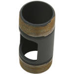 6" Black Pre-Cut NPT Pipe with Cable Outlet Hole