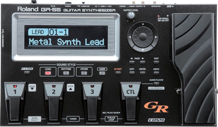 Guitar Synthesizer in Black WITHOUT Pickup