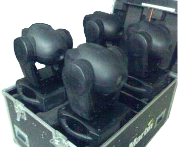 Four-Unit Flightcase for 4 x MAC 350 Entour
