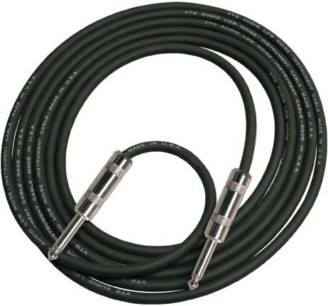 1 ft. G1 1/4" Male to Male Guitar Cable in Black