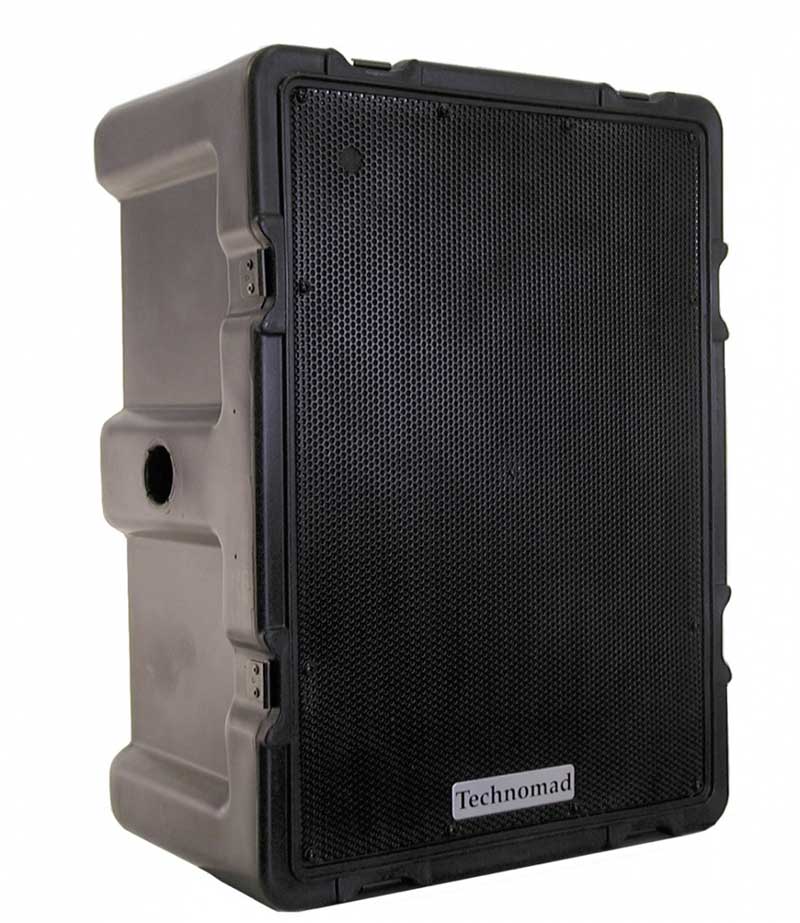 12" 2-way Full Range Speaker with Gasked Lid, Handles & Weather Resistance