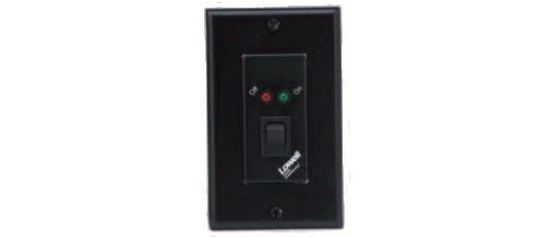 Single Gang Black Decora-Style Maintained Closure Rocker Switch Wall Plate with 1 LED