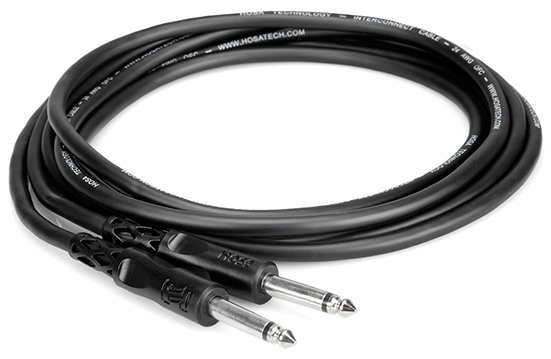 15ft Unbalanced Interconnect Audio Cable - 1/4" TS to Same