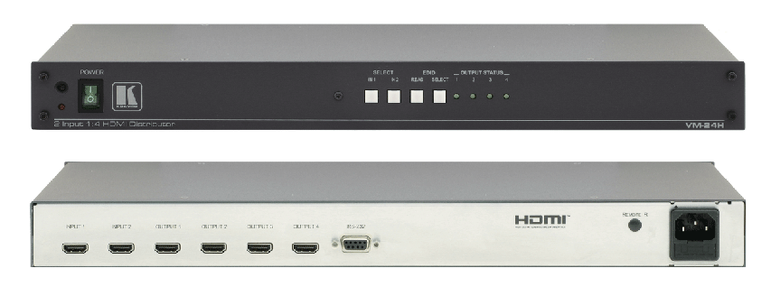 2 x 1:4 HDMI Distribution Amplifier