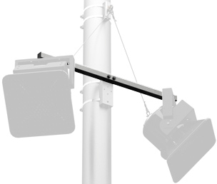 Pole Mount Dual Adapter, 24"