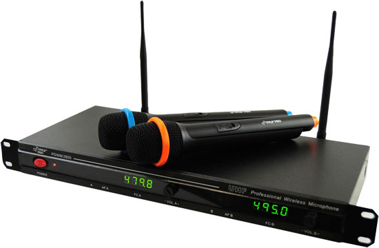 Dual Channel Wireless Mic, UHF
