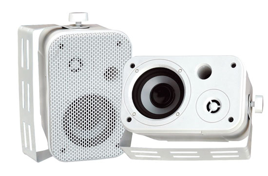 Pair of 3.5" Outdoor Speakers in White
