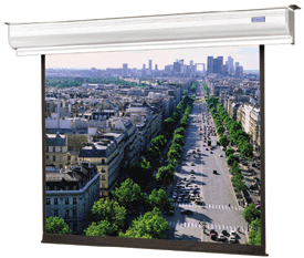 90" x 160" Contour Electrol High Contrast Matte White Projection Screen